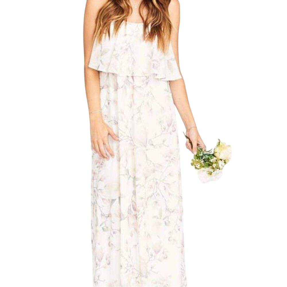 Show Me Your Mumu Caitlin Floral Maxi Dress Medium Wedding Guest